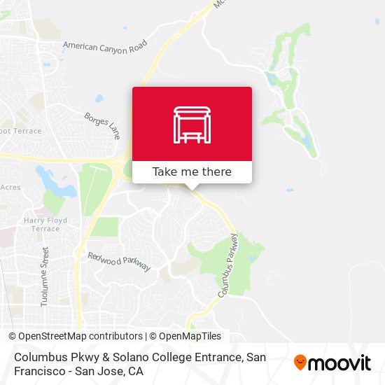 Mapa de Columbus Pkwy & Solano College Entrance