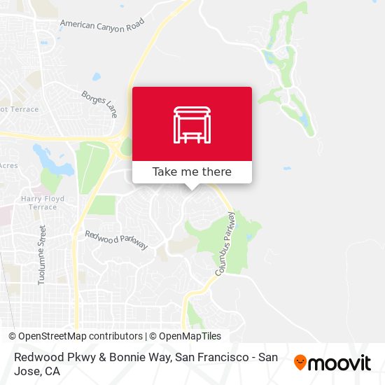 Redwood Pkwy & Bonnie Way map