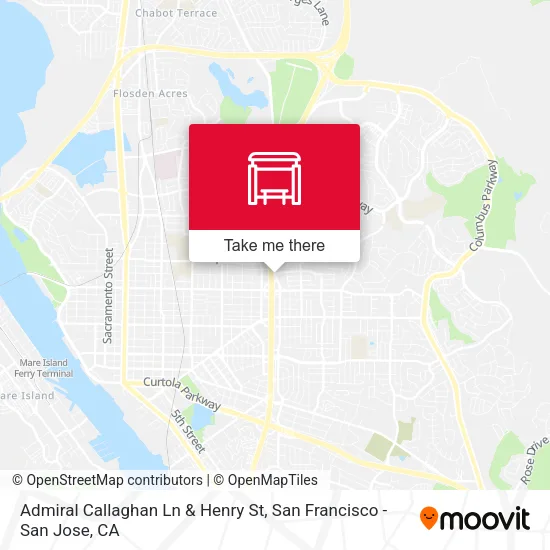 Admiral Callaghan Ln & Henry St map