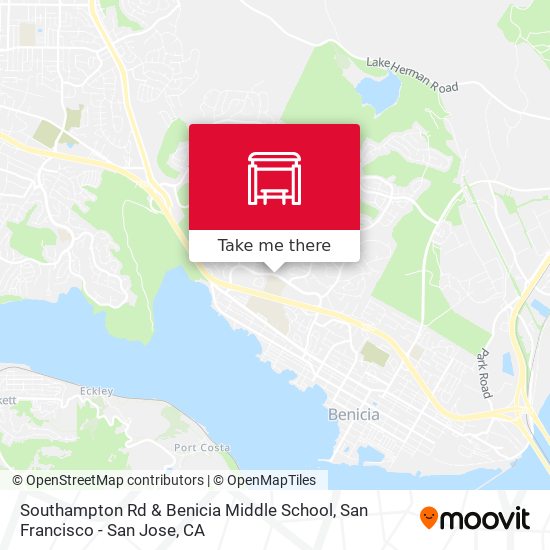 Southampton Rd & Benicia Middle School map