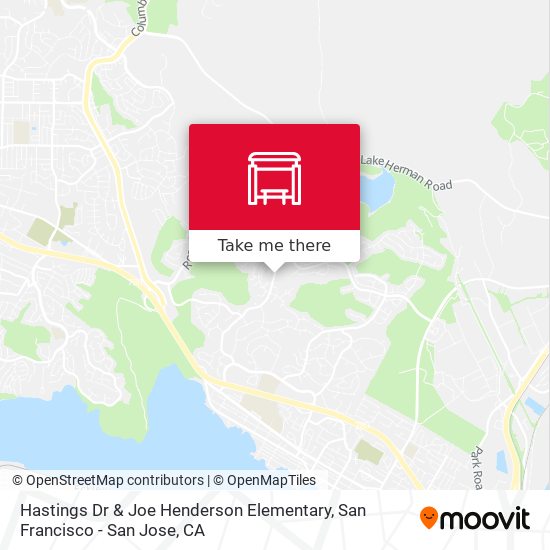 Hastings Dr & Joe Henderson Elementary map