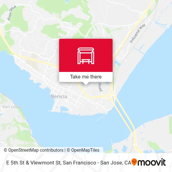 E 5th St & Viewmont St map
