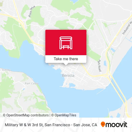 Military W & W 3rd St map