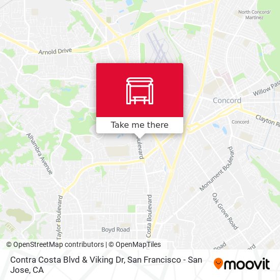 Contra Costa Blvd & Viking Dr map