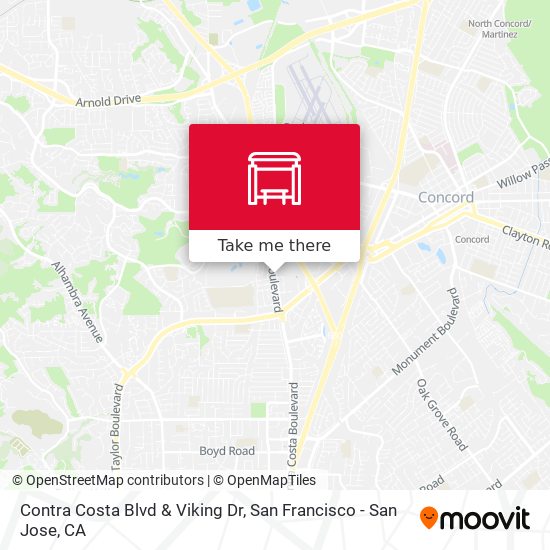 Mapa de Contra Costa Blvd & Viking Dr