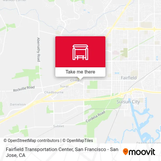 Fairfield Transportation Center map