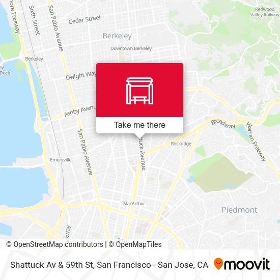 Shattuck Av & 59th St map