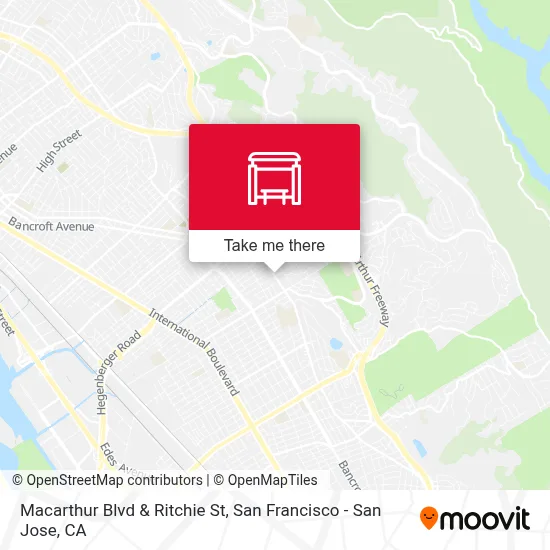 Macarthur Blvd & Ritchie St map