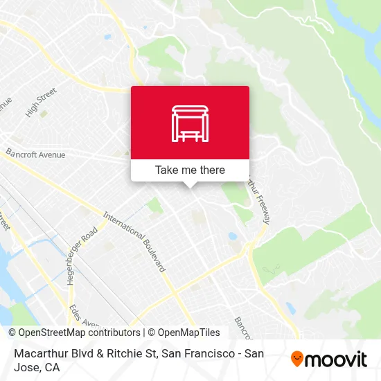 Macarthur Blvd & Ritchie St map
