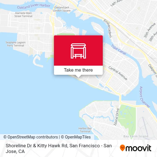 Shoreline Dr & Kitty Hawk Rd map