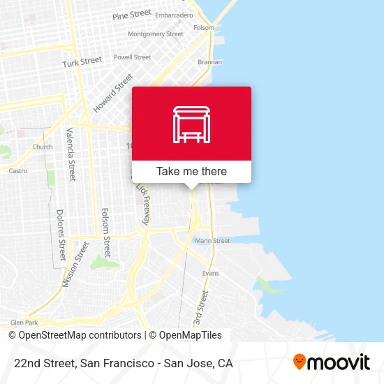 Mapa de 22nd Street