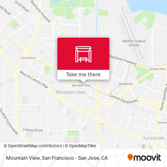 Mapa de Mountain View