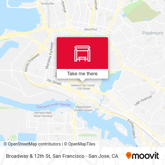 Broadway & 12th St map