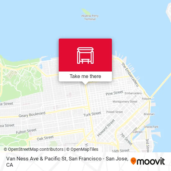 Van Ness Ave & Pacific St map