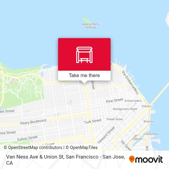 Van Ness Ave & Union St map