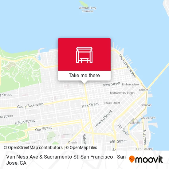 Mapa de Van Ness Ave & Sacramento St