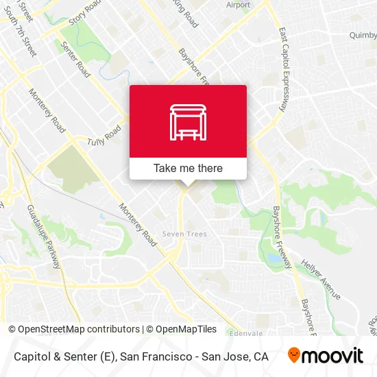 Capitol & Senter (E) map