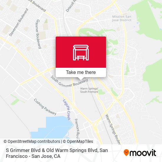 S Grimmer Blvd & Old Warm Springs Blvd map