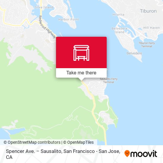 Spencer Ave. – Sausalito map