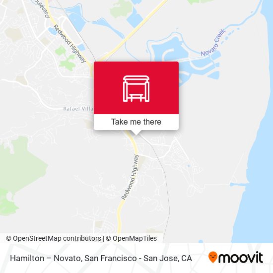 Hamilton – Novato map