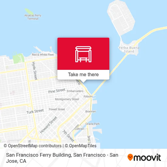 San Francisco Ferry Building map
