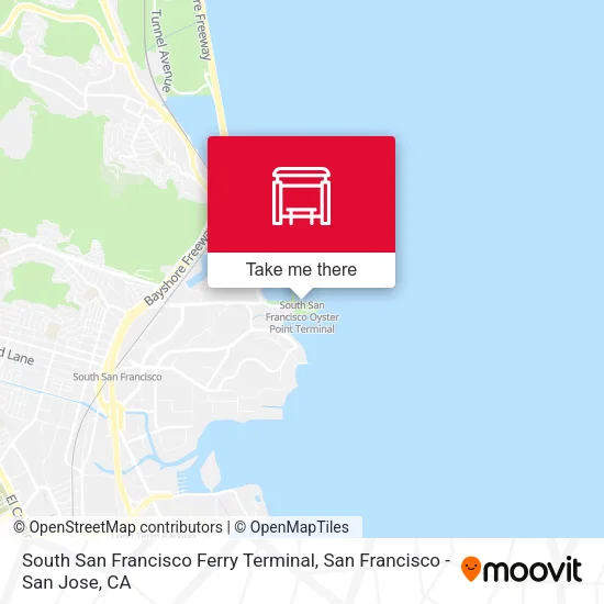 Mapa de South San Francisco Ferry Terminal