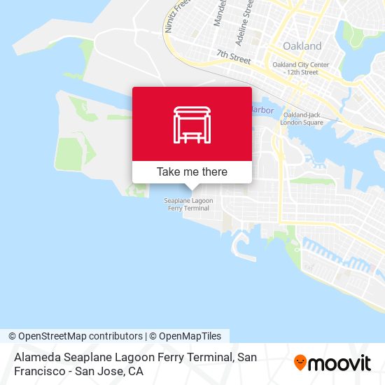 Mapa de Alameda Seaplane Lagoon Ferry Terminal