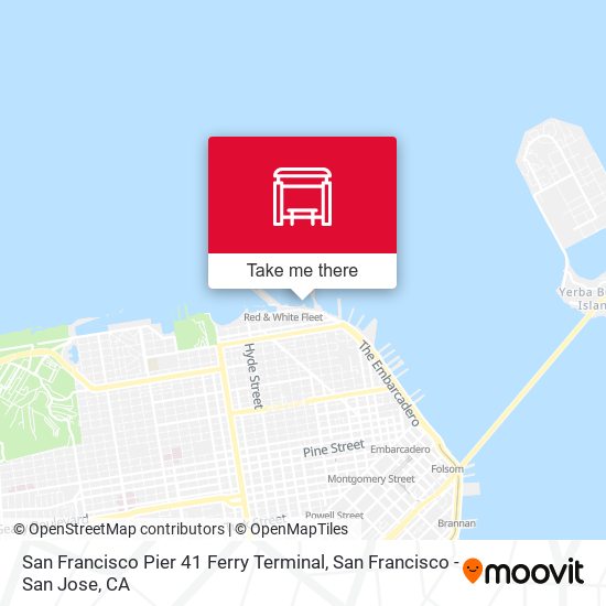 Mapa de San Francisco Pier 41 Ferry Terminal
