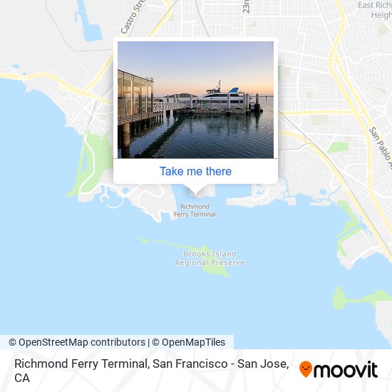 Richmond Ferry Terminal map