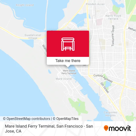 Mare Island Ferry Terminal map
