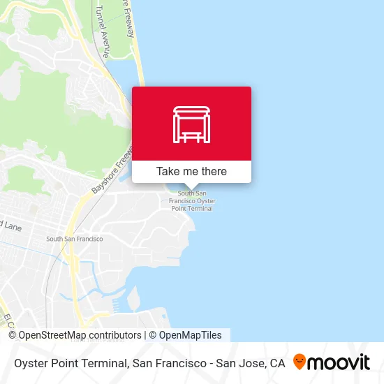 Mapa de Oyster Point Terminal