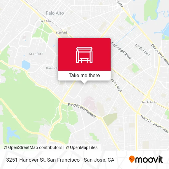 3251 Hanover St map