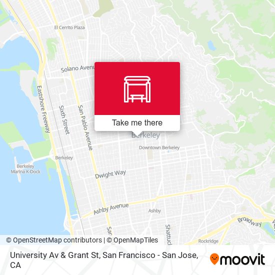 University Av & Grant St map