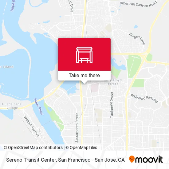 Sereno Transit Center map