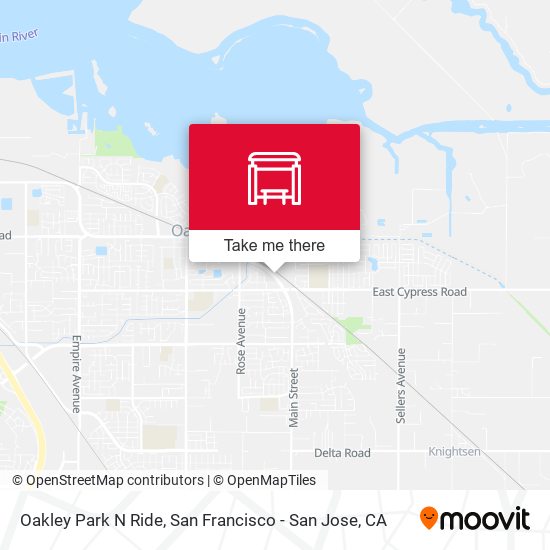 Oakley Park N Ride map