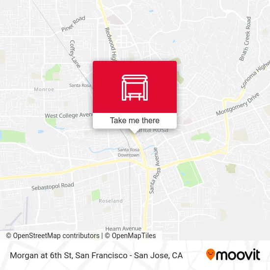 Morgan at 6th St map