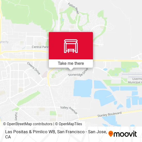 Las Positas & Pimlico WB map