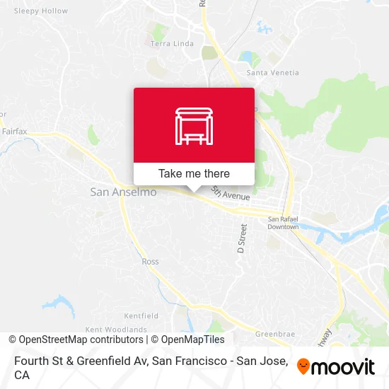 Fourth St & Greenfield Av map