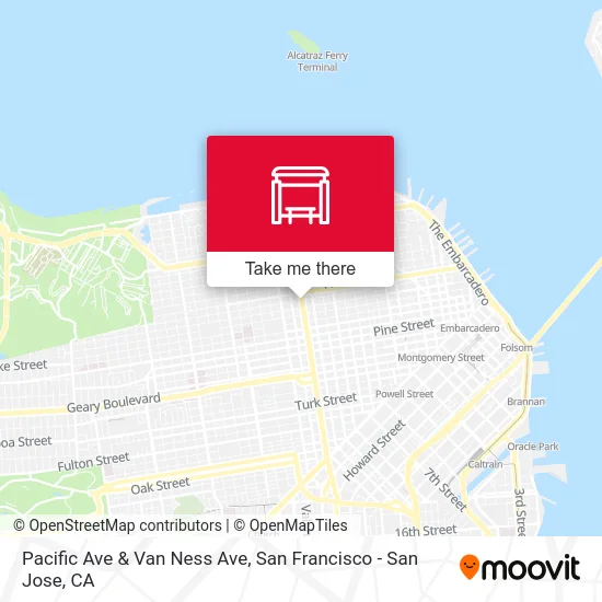 Pacific Ave & Van Ness Ave map