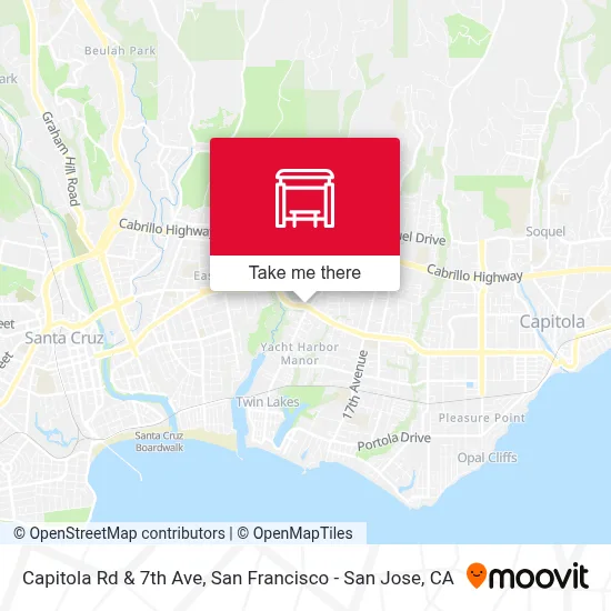 Capitola Rd & 7th Ave map