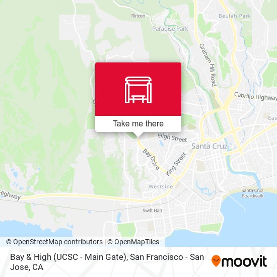 Bay & High (UCSC - Main Gate) map