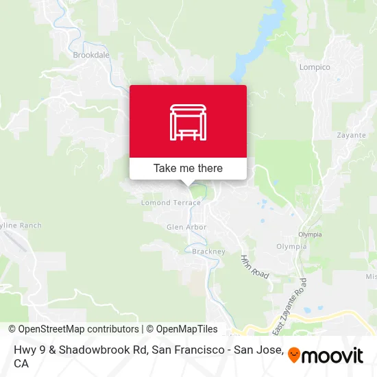 Hwy 9 & Shadowbrook Rd map