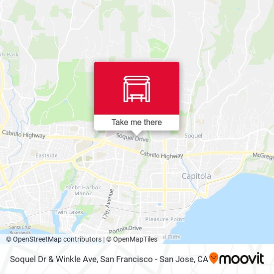 Soquel Dr & Winkle Ave map