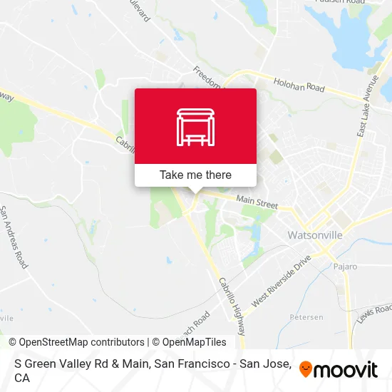 S Green Valley Rd & Main map