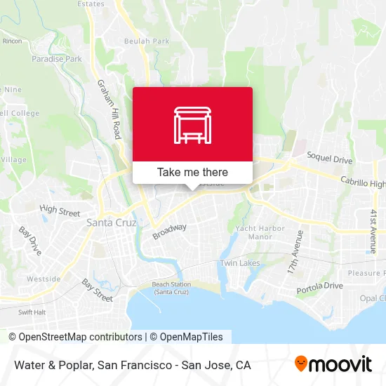 Water & Poplar map