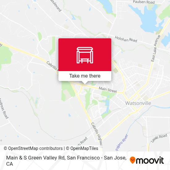 Main & S Green Valley Rd map