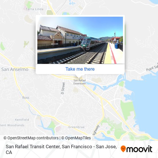 Mapa de San Rafael Transit Center