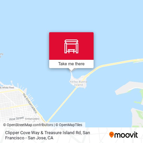 Clipper Cove Way & Treasure Island Rd map