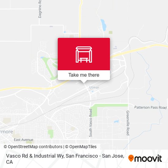 Vasco Rd & Industrial Wy map