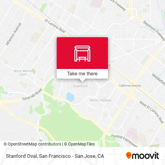 Stanford Oval map